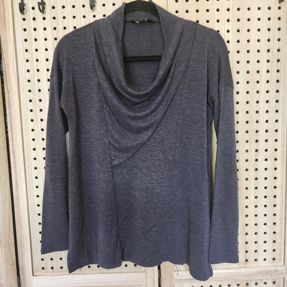 Simply Vera Wang Women's Cowl Neck Long Sleeve Sweater Size XS Black Classic